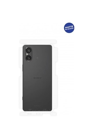 Sony Xperia 5 V Mat Arka Ve Yan Koruyucu Tpu Film