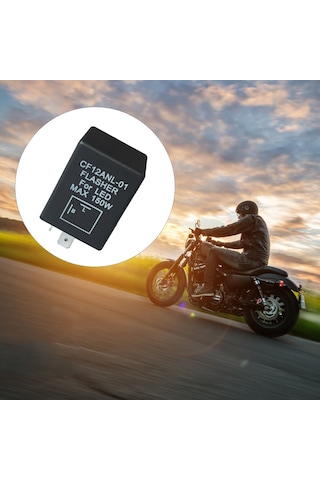 Geeroyoo Cf12anl-01 2 Pinli Yüksek Dayanımlı Araç Sinyal Rölesi, Led Ampul Uyumlu, 12v 20a