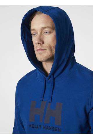 Helly Hansen Hh Logo Hoodie Erkek Lacivert Kapüşonlu Sweatshirt 33977-606