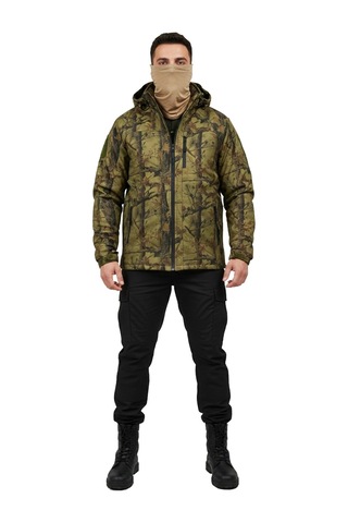 Mysia Outdoor Soft Shell Mont Orman Desen Haki Çift Kat Polarlı Çok Renkli