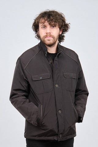 By Serco Erkek Deri Biyeli Kapak Cepli Mont 0620661 Kahverengi-Kahverengi