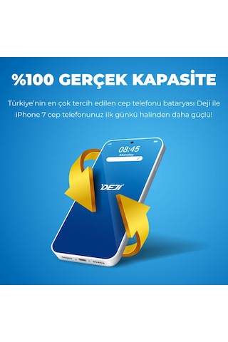 iPhone 7 Batarya Mucize Batarya Deji Normal Kapasite