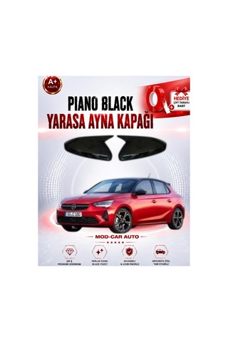 Opel Corsa F 2020+ Batman Yarasa Ayna Kapagı P.black