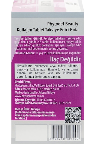 Phytodef Kolajen + Vitamin C 30 Tablet