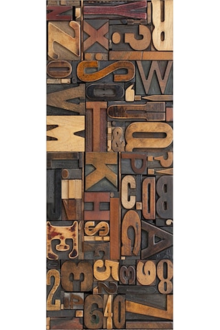 Honmex Pvc 3d Ahşap Harf Kapı Sticker - Vintage Ev Dekoru, Hasarlı Yeri Kapatır, Kolay Uygulanır 77x200cm Diğer