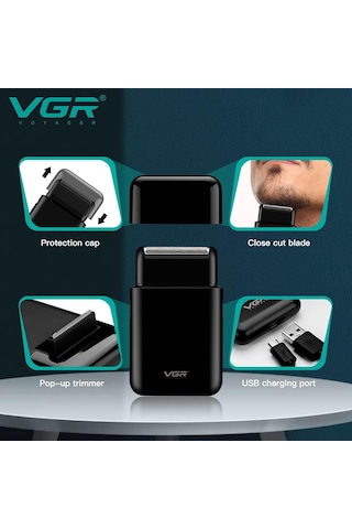 V-390 Profesyonel Elektrikli Ultra İnce Tıraş Makinesi Yüz Bakımı İçin Şarj Edilebilir Jilet Sakal Düzeltici Pistonlu Bıçak, Usb Seyahat Tıraş Makinesi, Erkek Elektrikli Tıraş Makinesi, Elektrikli