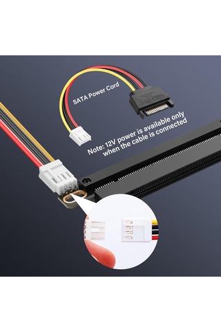 M.2 Ngff Nvme Anahtar M-pcıe 3.0 X16 Genişletici Kablosu M.2 İla Pcı-e 3.0 X16 M2 2230 2242 2260 2280 20cm İçin Dişi Yükseltici Kablosu