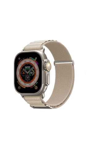 Watch 7 45mm Kordon Skinarma Kobu Hasır Strap Kayış Krem