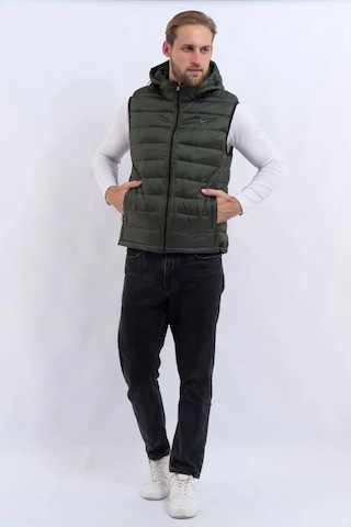 T.a Shop Fermuarlı Kapüşonlu Mevsim Geçiş Yeleği 482996492 Khakı