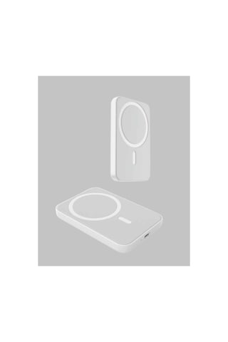 Manyetik Kablosuz Powerbank - Ultra Hafif, Apple iPhone 12-15 Uyumlu Siyah