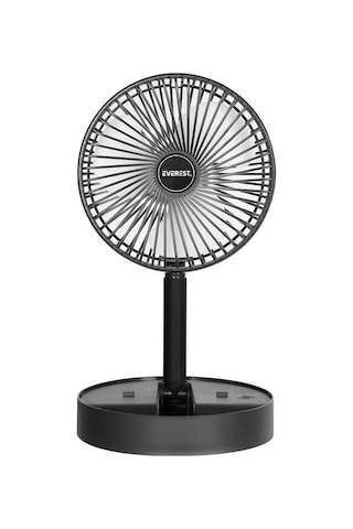 Everest Efn-605 Masaüstü Şarj Edilebilir Siyah 800mah Usb Fan