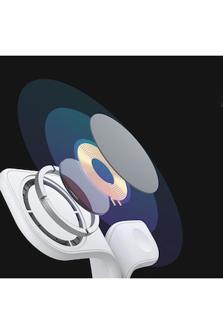 Ally Apple Uyumlu iPhone 13-12 Watch Tutucu Kablosuz Şarj İstasyonu Hızlı Şarj Standı LED Işıklı