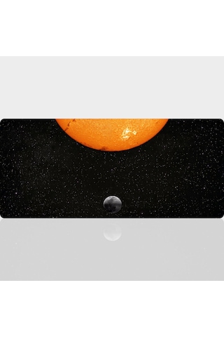 90x40 Cm Uzay Desenli Oyuncu Gaming Mouse Pad Kaymaz Kauçuk Taban Fare Altlığı XXL Mousepad Galaxy Serisi