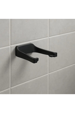 Siyah Tuvalet Kağıdı Tutucu Mat Kaplama Banyo Peçetelik Diğer