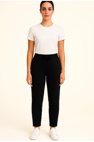 Axxel Kadın Siyah Büyük Beden 3 İplik Şardonlu Eşofman Altı-p2021 Siyah