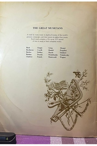 The Great Musicians No. 1 - J.s. Bach Part One - Brandenburg Concertos Nos. 1 & 3 - 10" Vinyl Lp