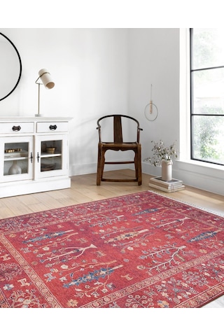 Etnik Kırmızı Anadolu Kilim Halı - 5095ou