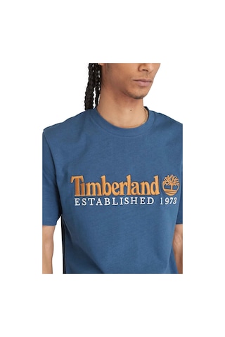 Timberland Embroidery Logo Lacivertvert Erkek Kısa Kol T-Shirt 000000000101988872 Lacivert