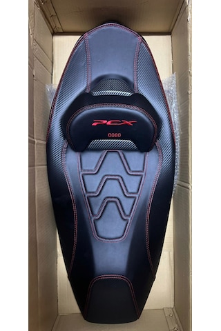 Honda Pcx 2021-2025 Model Spor Bel Destekli Kırmızı Koltuk Sele