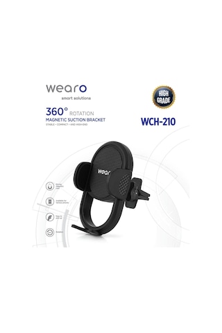 Izgaralıktan Araç Içi 360 Derece Dönen Telefon Tutucu Otomatik Telefon Tutucu - Klima Izgara İçin Wch-210