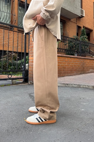 Flaw Bel Lastikli Baggy Gabardin Pantolon Vizon VİZON