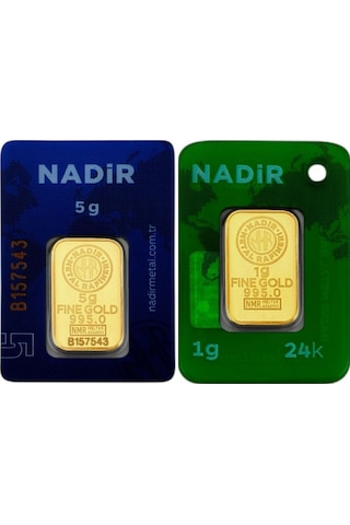 Tuğrul Kuyumculuk 6 Gram 24 Ayar Külçe Altın (5+1)