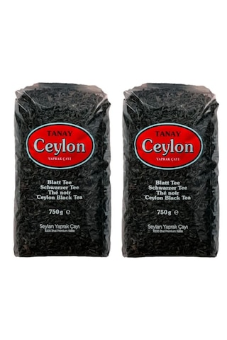 Tanay Ceylon İthal Yaprak Seylan Çayı 2 x 750 G
