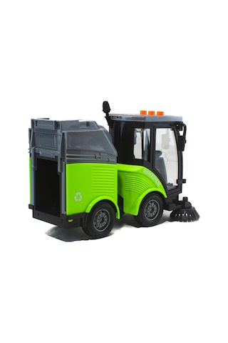 1/16 Ölçek Oyuncak Çöp Temizleme Kamyonu Işıklı Sesli