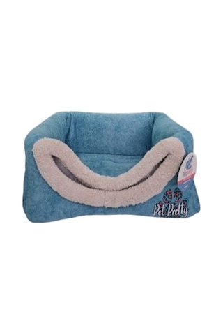 Comfort Üç Fonksiyonlu Mavi Kedi Köpek Yatağı 42x42x23cm
