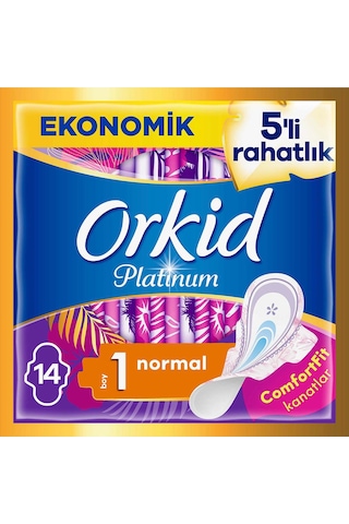 Orkid Platinum Hijyenik Ped Ultra Normal 14'lü
