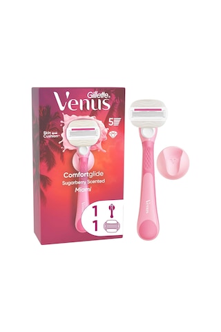 Gillette Venus Comfortglide Sugarberry Kokulu Miami Kadın 5 Bıçaklı Tıraş Makinesi