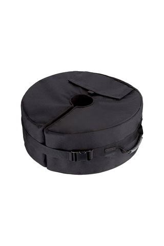 Aubyhe Siyah 900d Oxford Kumaş, 46x15cm, 8cm Delikli, Rulo Tasarım, Çadır & Şemsiye Sabitleyici, Toparlayıcı Kumaş, Dış Mekan Kullanıma Uygun, Hg0043