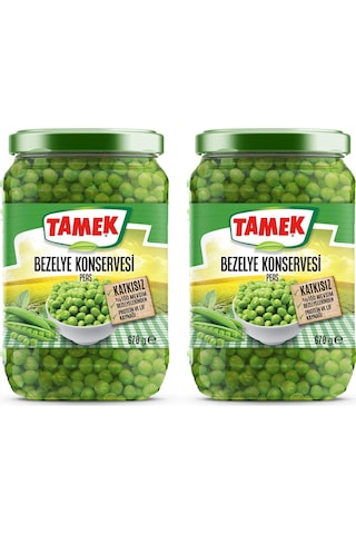 Tamek Bezelye Konserve Cam 2 x 670 G