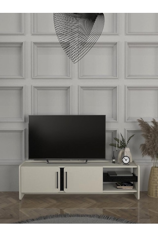 Venera Tv Sehpası Kumtaşı - Senkronsiyah 150 Cm Safir