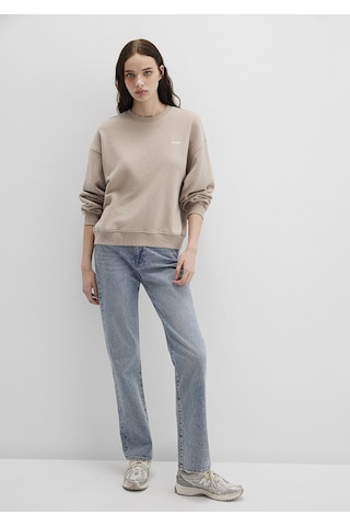 Mavi - Mavi Logo Baskılı Kahverengi Sweatshirt 1s10490-70344 Kahverengi