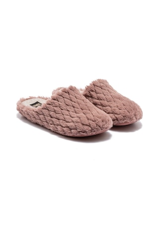 Twigy Beyonce Kadın Peluş Ev Terliği Pudra 37/41