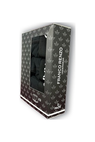 Franco Renzo Erkek 3 Lü Premium Kutu Likralı Boxer Haki - Gri - Antrasit Çok Renkli