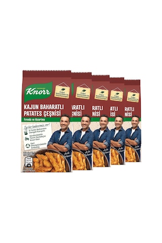 Knorr Kajun Baharatlı Patates Çeşnisi 5 x 60 G