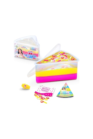 Jelly Cakes Lemonade Lush Squishy 3 Katmanlı Sıkmalık Sürpriz Yüzüklü Pasta Dilimli Duyusal Slime Çok Renkli