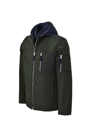 Erkek Kapüşonlu Spor Mont 85132 Bgl-st04172 Haki