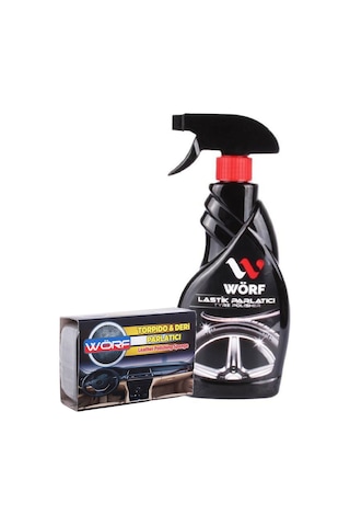 Wörf Lastik Parlatıcı 500 Ml & Parlatıcı Sünger