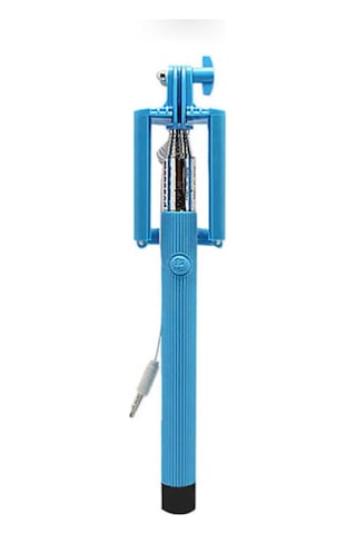 Kilifone - Selfie Çubuğu Slf 01 Kablolu Selfie Çubuğu - Mavi - T9372