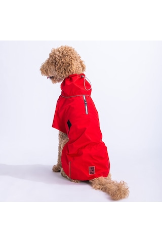 Pawstar Kırmızı Colombia Orta ve Büyük Irk Köpek Yağmurluğu