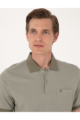 Pierre Cardin Erkek Haki Tişört 50306862-vr027
