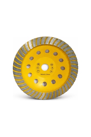 Turbo Elmaslı Taşlama Diski 180mm Metal Beton Granit Mermer Kesme Ve Taşlama Uyumlu