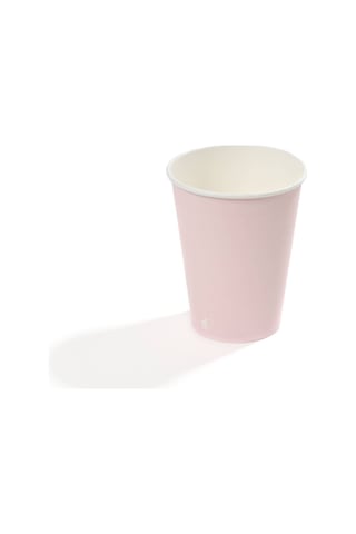14 Oz Single Wall Baskılı Karton Bardak Pembe 50 Adet 50
