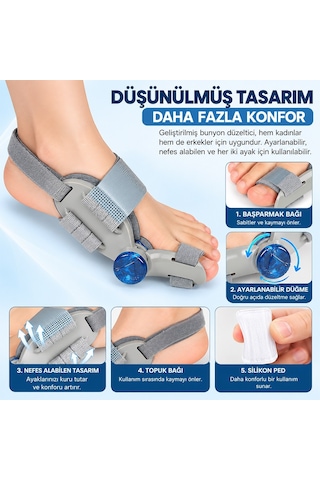 Sunup Sn-39282 Ayarlanabilir Bunyon Düzeltici Ve Başparmak Destek Ateli