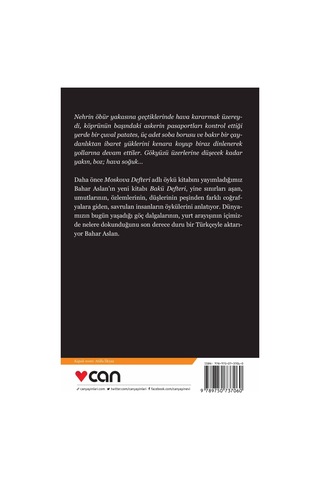 Bakü Defteri - Bahar Aslan - Can Yayınları