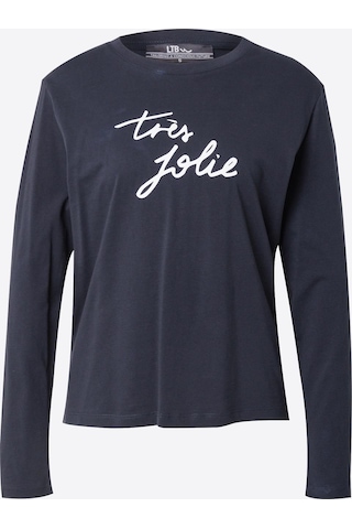 Ltb Jolıe Kadın Baskılı Basıc Sweatshirt Lacivert
