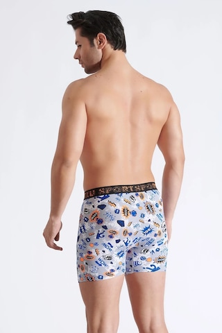 Hepsine Rakip 5li Erkek Boxer Desenli Likralı Pamuklu İç Çamaşırı KARIŞIK